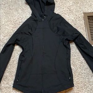 Black athletic zip up